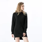 Women Cashmere Dress 7GG Computer Knitted Soft Cashmere Wool Hoodie Classical Women Cashmere Sweater Pullover