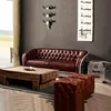 Office And Living Room Furniture Set Leather Chesterfield sofa
