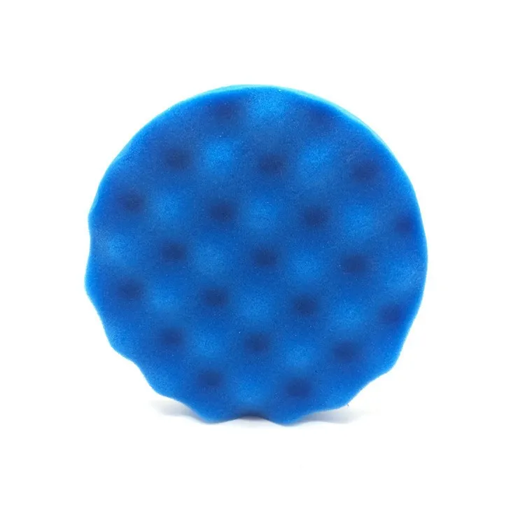 blue  medium waffle foam da polish pad