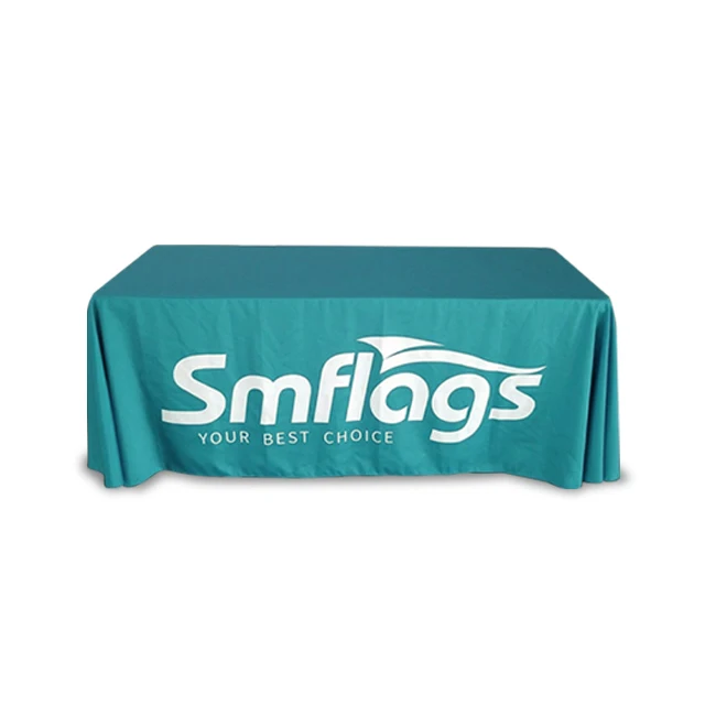 Custom Design Outdoor Decorative Printing Table Cloth Cover Banner
