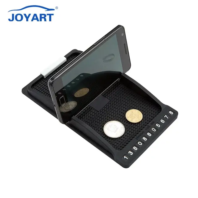 Car interior accessories multifunctional Portable Anti-slip Rubber Mat Mobile Phone stand