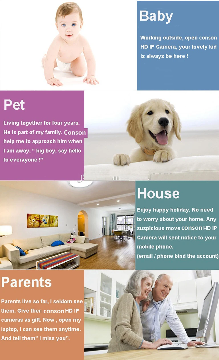 Quality assured new design pir sensor hd ip camera