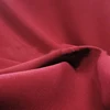 100% Polyester Deep Red Gabardine Stretch Twill Suiting Fabric From Runze Textile