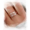 Personality thin jewelry set design combination plain silver rings set for girls from HYH jewelry wholesale