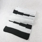 HZW-17032 cable knit white black infinity sheep wool scarf