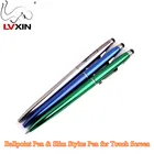 3 Colors UV Twist Action Ballpoint Pen & Slim Stylus Pen for Touch Screen