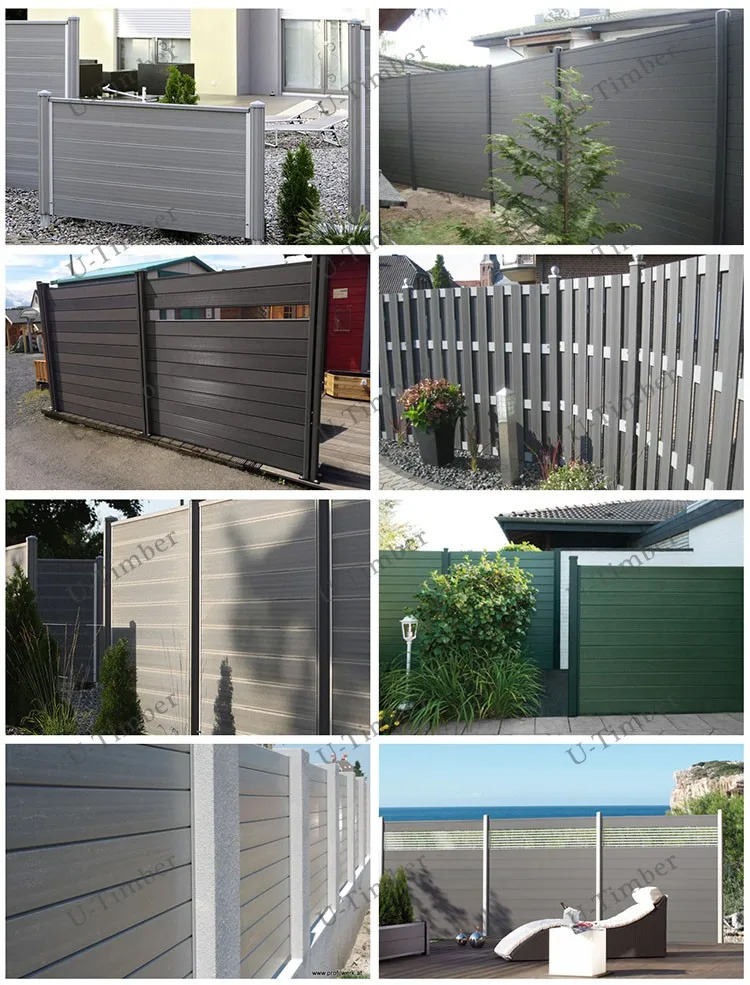 Outdoor Wpc Security Fence,Wood Plastic Composite Removable Fence