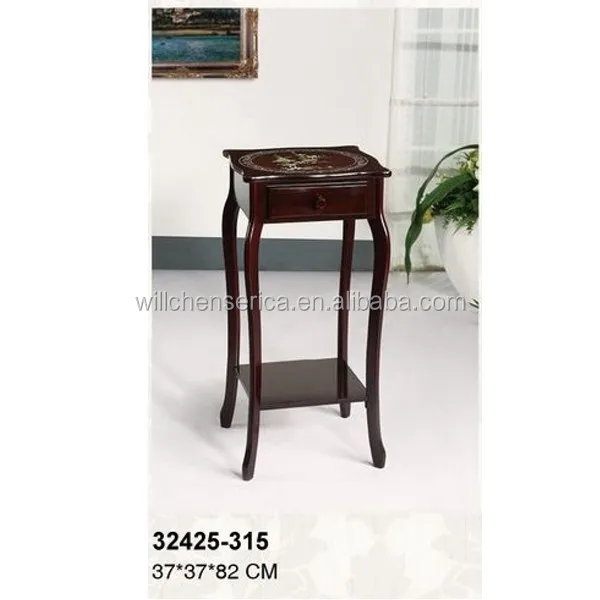 32425 315 Wooden Square Table Side Table Telephone Table With