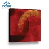INTCO 30x30inches decorative red canvas oil painting