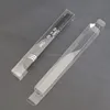 Custom rigid rectangular PVC PET plastic pen case packaging box Clear