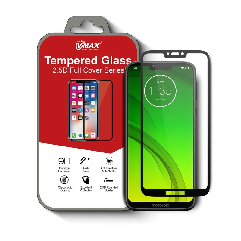 Mobile phone accessories For Motorola G7 Power Full Cover Tempered glass screen protector / screen guard
Mobile phone accessories For Motorola G7 Power Full Cover Tempered glass screen protector / screen guard