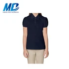 Pretty Short Sleeve Polo Shirt School Uniform For Primary School Girls