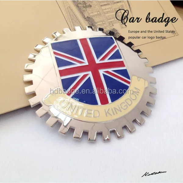 Custom Uk Flag Car Grill Badge,Metal Car Badges Emblems,Custom Chrome Car Emblems Buy Custom