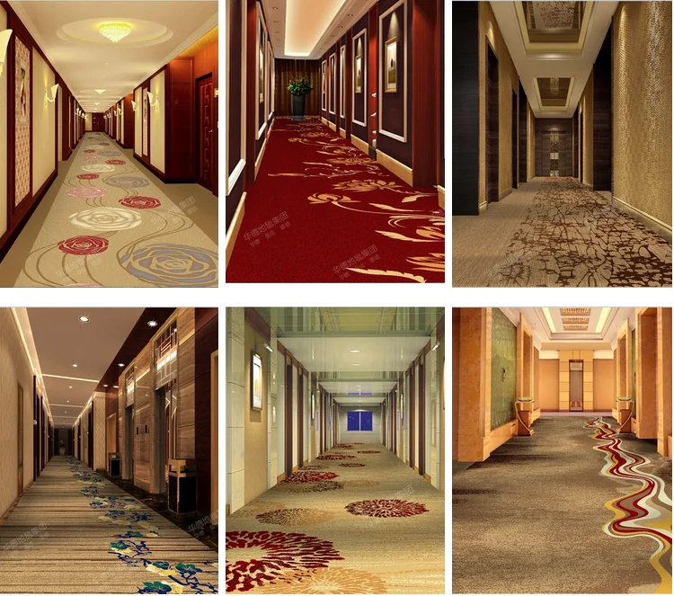 2018 New Grey Design Corridor Carpet For hotel From GuangZhou