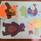 Factory Supply Custom Refrigerator Kids Toys Cheap Fridge Magnet Puzzle