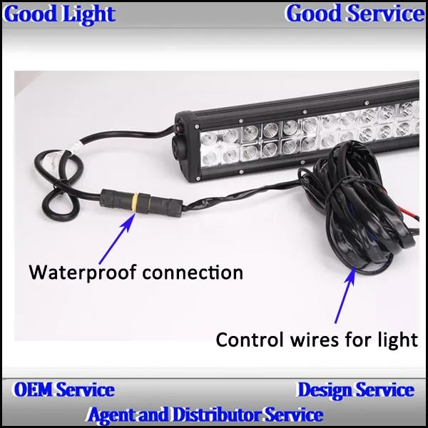 288w 50 inch RGB led light bar for police