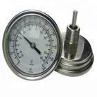 Short Stem 3 Inch Dial Back Bimetal Thermometer