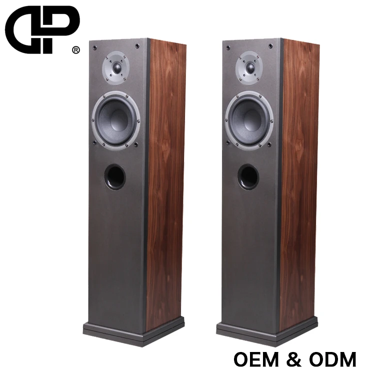 High End Hi Fi Floor Standing Speaker Wood Tower Speakers In