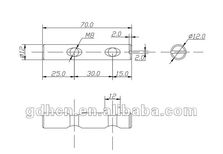 Furniture Fastener Cross Dowel Nut Double Screwed Holes Barrel Nut 