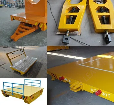 towed transport cart,rail transfer trolley,manual transfer cart