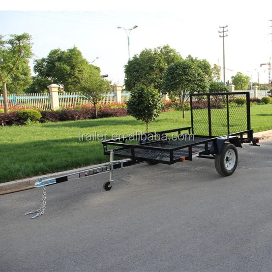 4x6 5x7 5x8 5x10 6x12 Black Powder Coated Landscape ATV Utility Car Trailer for Wholesale