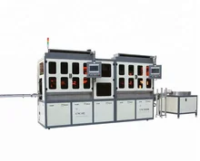 CNC102 mass production 1-8 color printing line auto screen printing machine
