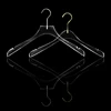 New arrival Garment stores clear Acrylic T-shirt clothes coat hangers display rack for advertisement logo printing