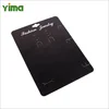 Fashion trend black paper velvet plastic 3d card holder necklace jewelry paper display card
