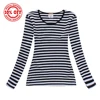 2016 New Sublimation Odile Fiber Striped Sailor Shirt Softextile Plain T-shirt