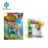Promotional BO transparent flashing space bubble gun with music and bubble water