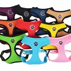 Soft Mesh Fabric Puppy Dog Lead Leash with Clip Pet Adjustable Harness Vest