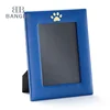 Custom Logo Design Various Colors Cute PAW Printed 5''x7'' PU Leather Custom Picture Frame