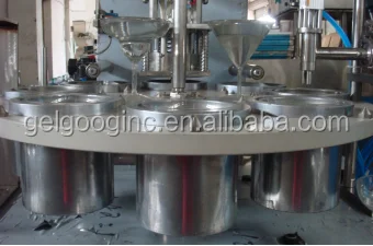 Rotary Type Automatic Cup Filling Sealing Machine|Cup Filler and Sealer Machine