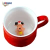 Cute Deer 3D Animal Cartoon Sublimation Mug Tea Ceramic Cup Christmas
