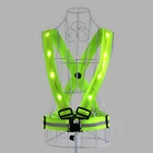 Hot Sale Running Bike Motorcycle Police Flashing Led Reflective Safety Vest With Led Light