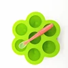 Eco Friendly Silicone Baby Food Freezer Storage Tray,7 Large Cups with silicone baby spoon