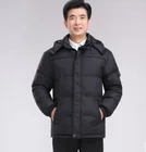 Man Fur Hood Down Coat Man Warm Padded Jacket