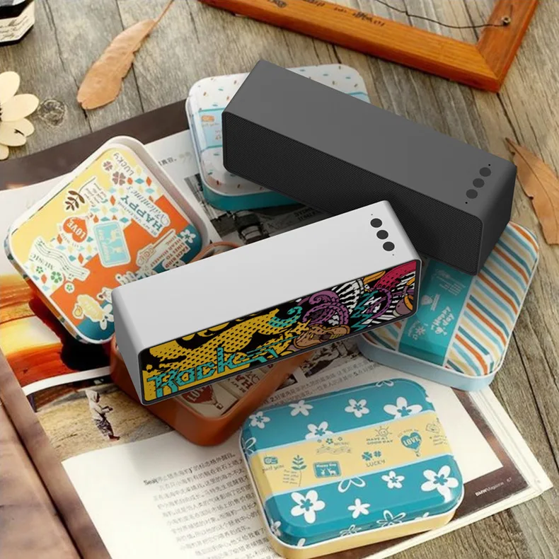 Amazon Best Selling Metal Bluetooth Wireless Speaker with FM Radio and TF Card Play Mini Portable Speaker with Light - ANKUX.COM