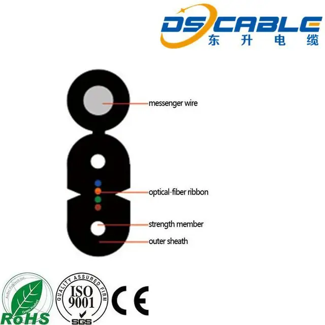 2 core fiber optical cable,2 core ftth optical fiber cable