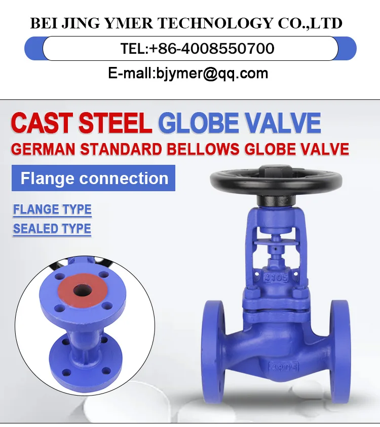 Steel Bellows Globe Valve, Cast, Hydraulic - detail 2