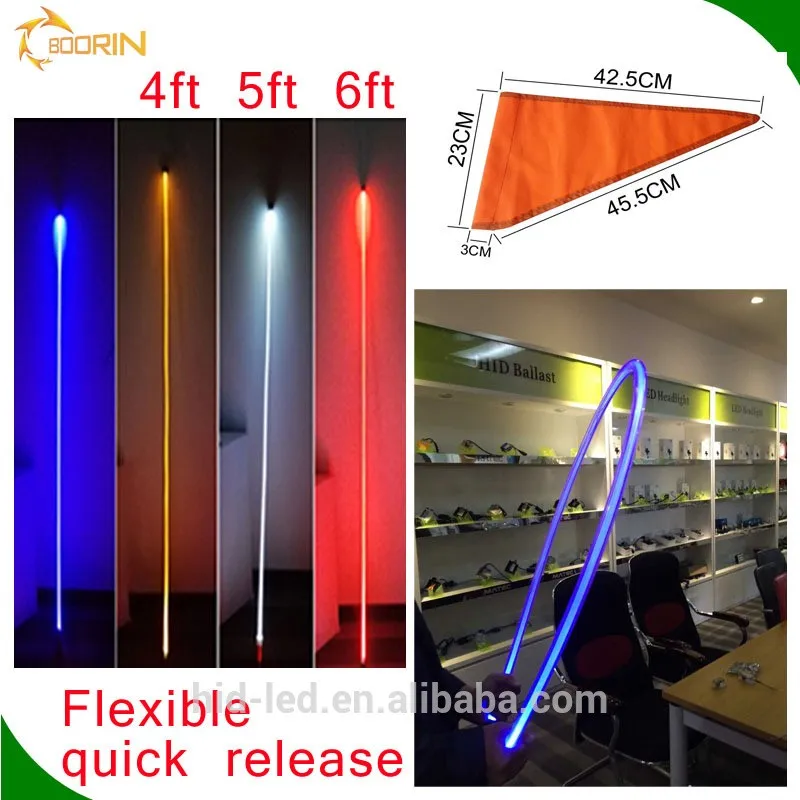 Safety Flag Light Red Blue White Green Orange Rgb 3m Wireharness Flag