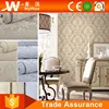 Interior Home Decor Material Wallpapers Flocking Velvet 3D Wall Papers with Damask Floral