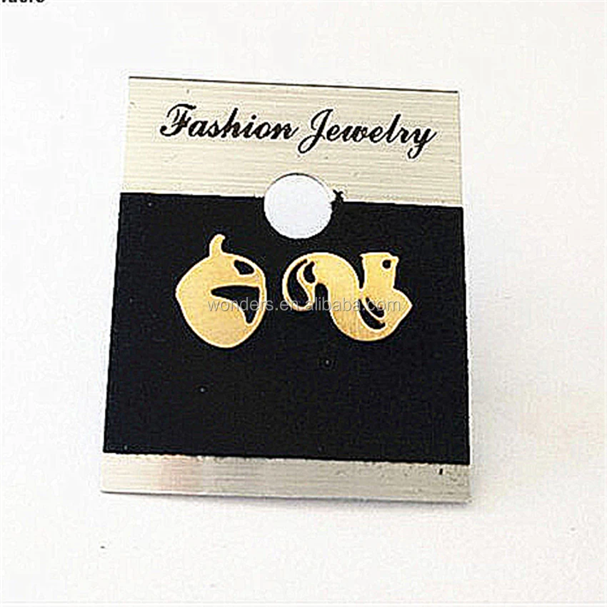 cute party fancy design earrings animal squirrel and acorn gold