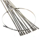 11.8 " Standard PVC Coated Stainless Steel Cable Tie - 100 Pack