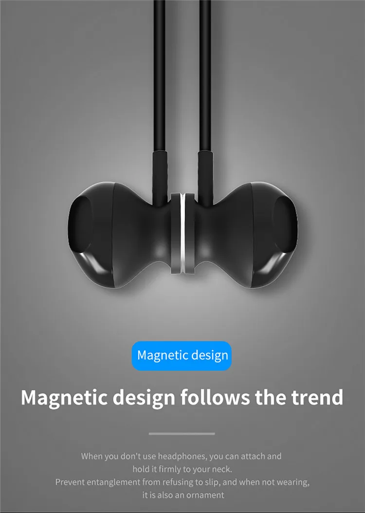 SYYTECH X7 Plus Neckband wireless sports Headphone V4.1Bluetooth HIFI noise reduction Magnetic attraction music call headset - ANKUX.COM