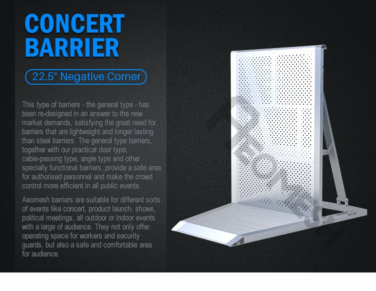AEOBARRIER 22 negative corner Concert Barrier