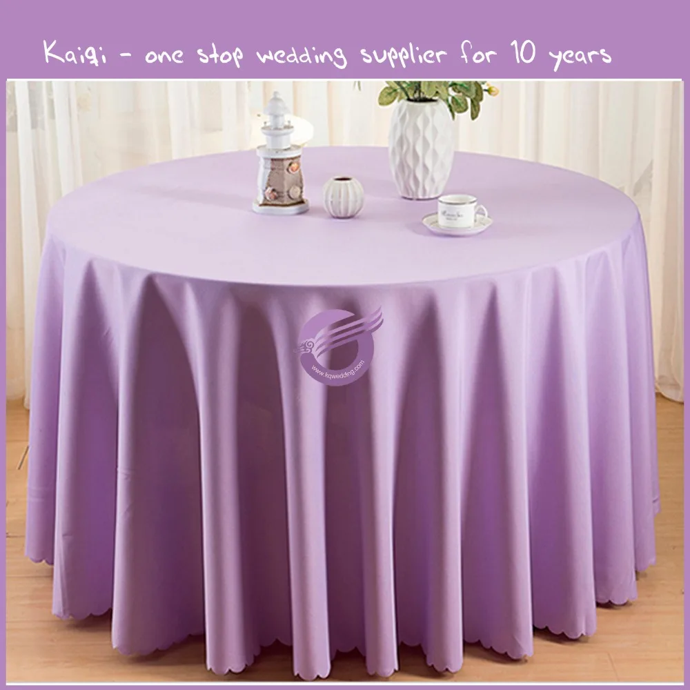 Tp08171 Wedding Cheap Hot Sale Polyester 132" Round Table Cloth Buy
