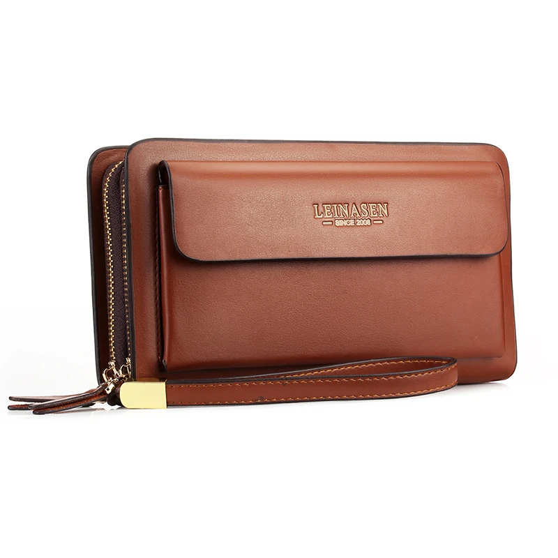 Hot men's hand wallet PU leather dual zipper men business clutch bag luxury purse, Black, brown
Hot men's hand wallet PU leather dual zipper men business clutch bag luxury purse, Black, brown