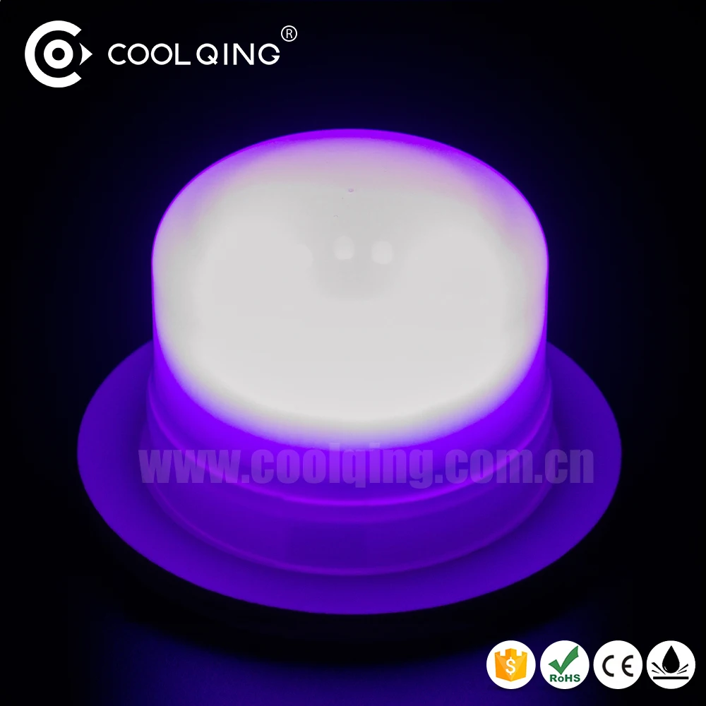 Livraison gratuite moderne 16 couleur lumière changeante sous la lampe de table avec télécommande 4 niveau