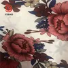 Yeemo textile factory price 95/5 poly spandex stock chiffon navy dress material big flower print fabric